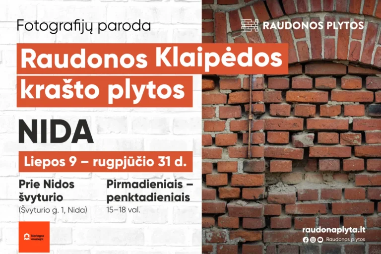 Fotografijų paroda „Raudonos Klaipėdos krašto plytos“ keliauja į Nidą