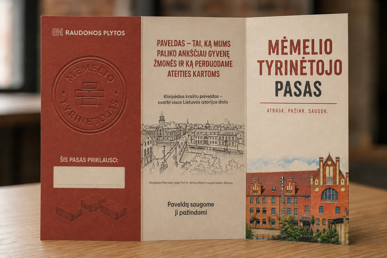 Memelio tyrinetojo pasas Raudonos plytos